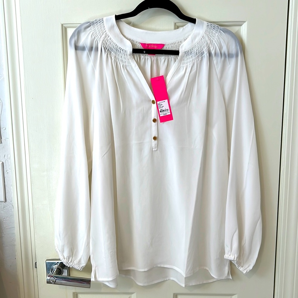 NWT Lilly Pulitzer resort white else. No flaws. Wrinkled from storage